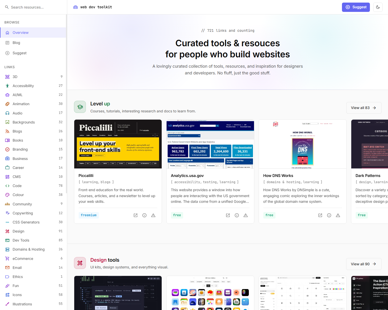 Web dev toolkit screenshot
