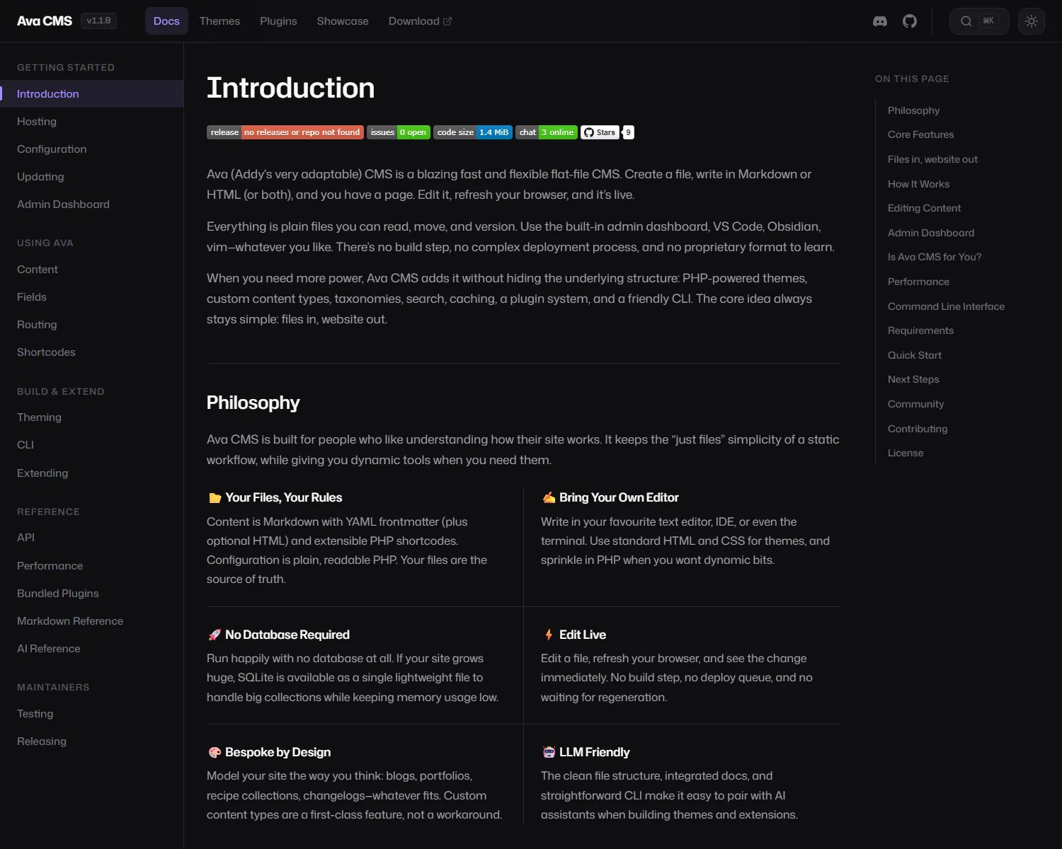 Docs theme screenshot